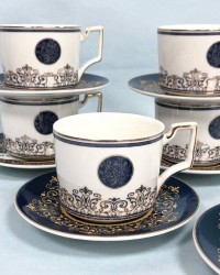 Изображение продукта Чайный набор Lenardi "Синий узор" на 6 персон 250мл